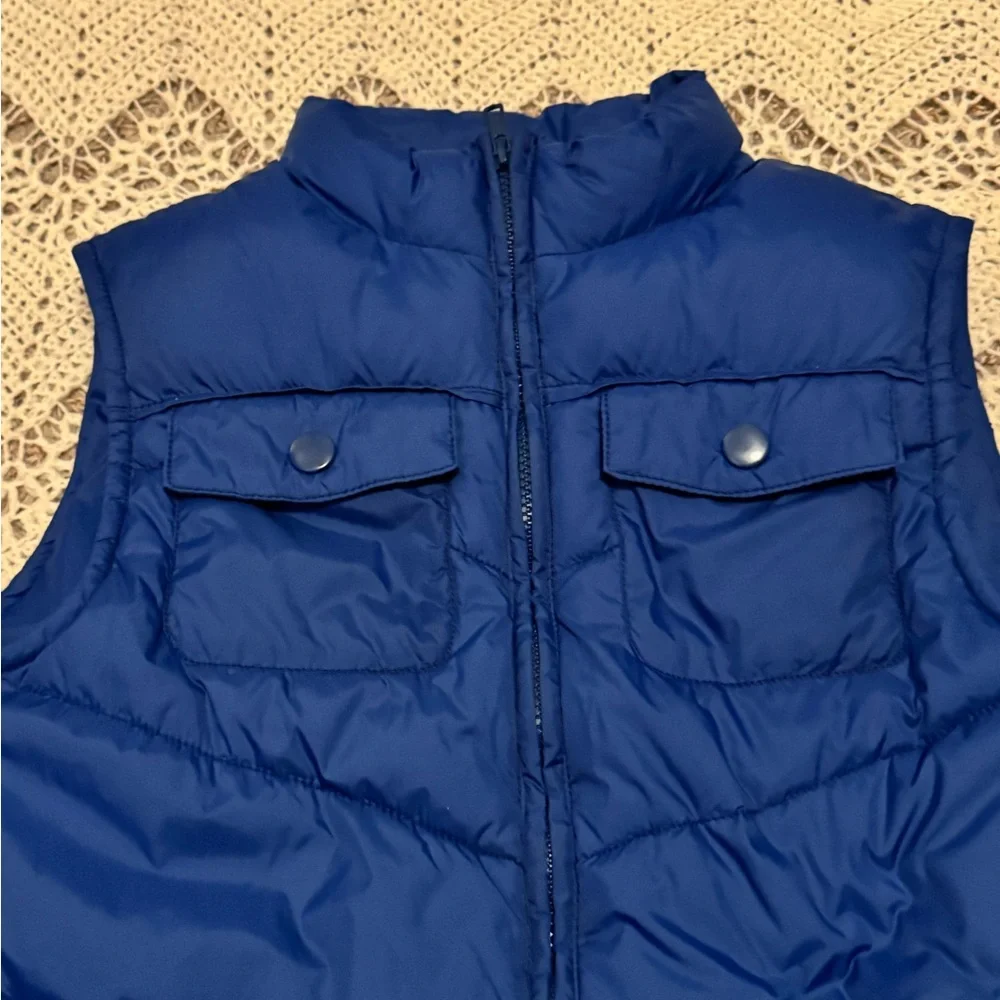 Gymboree Puffer Vest Boy’s Size Large 10-12 Dark Blue Winter Layer Warm 2013